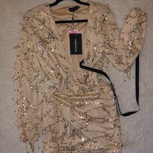 COPY - Sequin V-Neck Mini Dress